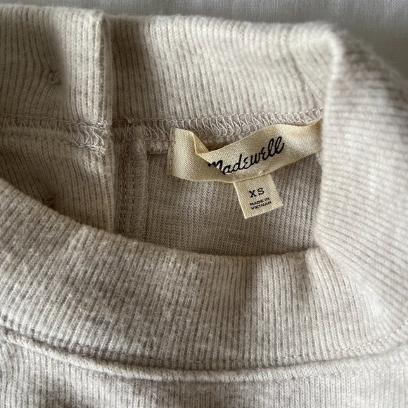 NWOT Madewell Button Back Cream Sweater sz XS - Picture 4 of 5